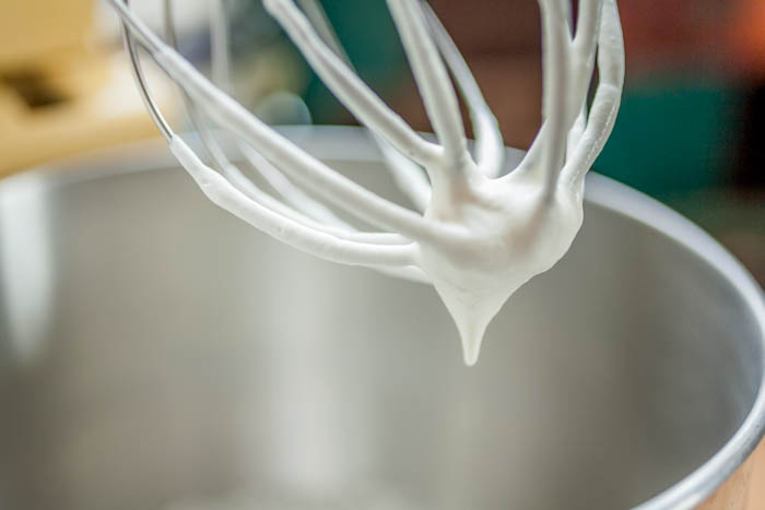 second stage of whipped cream 
