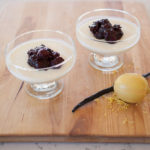 This buttermilk panna cotta with a sweet berry compote is the perfect low-heat, simple-to-make summer dessert!