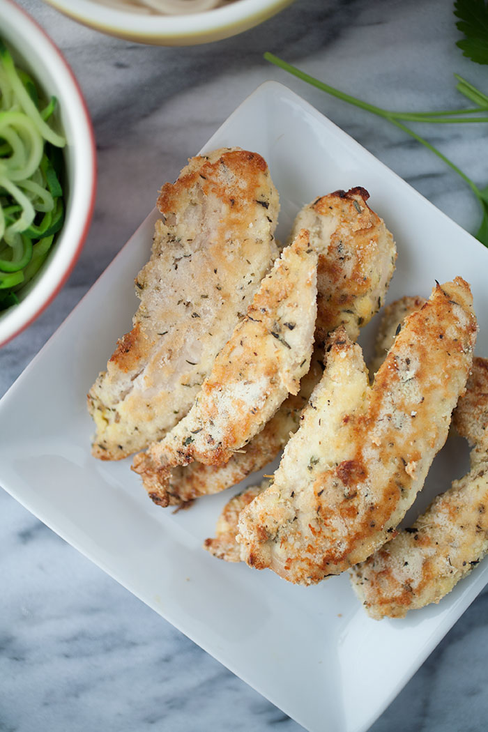 These gluten-free Italian chicken fingers make the perfect weeknight meal—healthy, quick, easy, delicious, and done in under an hour! 