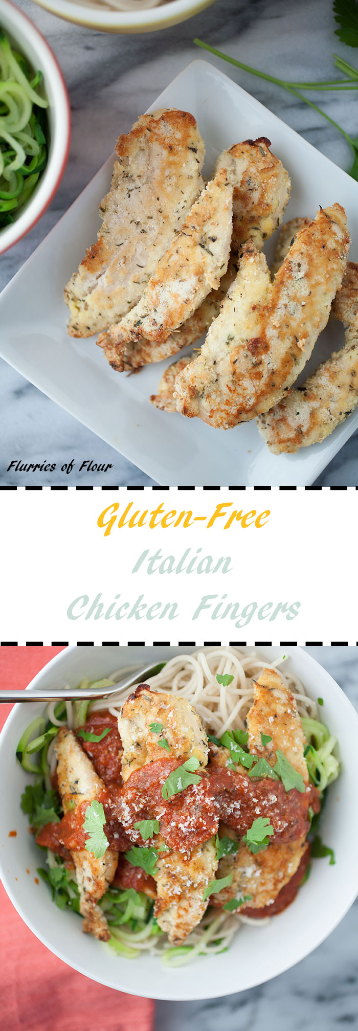 These gluten-free Italian chicken fingers make the perfect weeknight meal—healthy, quick, easy, delicious, and done in under an hour!