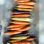 cumin roasted carrots from Flurries of Flour Weekly Menu