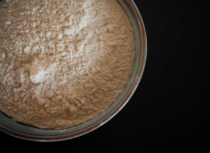 A bowl full of flour