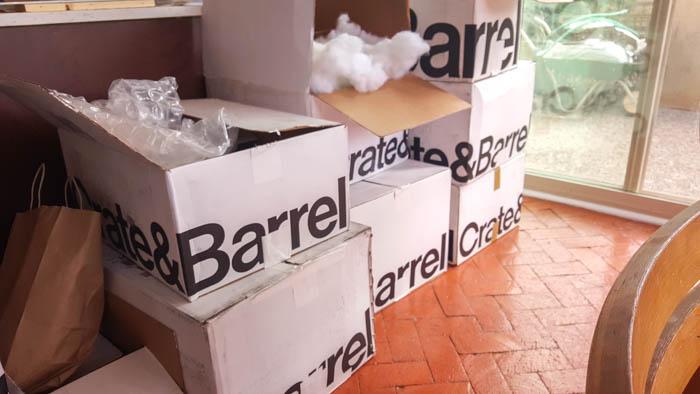 Create and Barrel boxes 