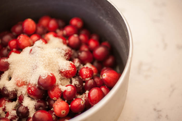 a pot big enough to cook cranberries for cranberry coulis