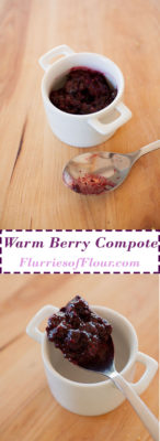 This warm summer compote is easy to make and the perfect partner with any summer dessert!