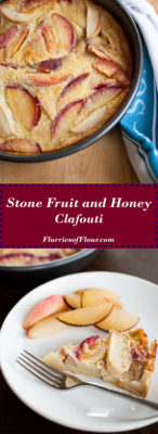 Use of the best of summer's sweet stone fruit in this custardy, simple-to-make honey and stone fruit clafouti!