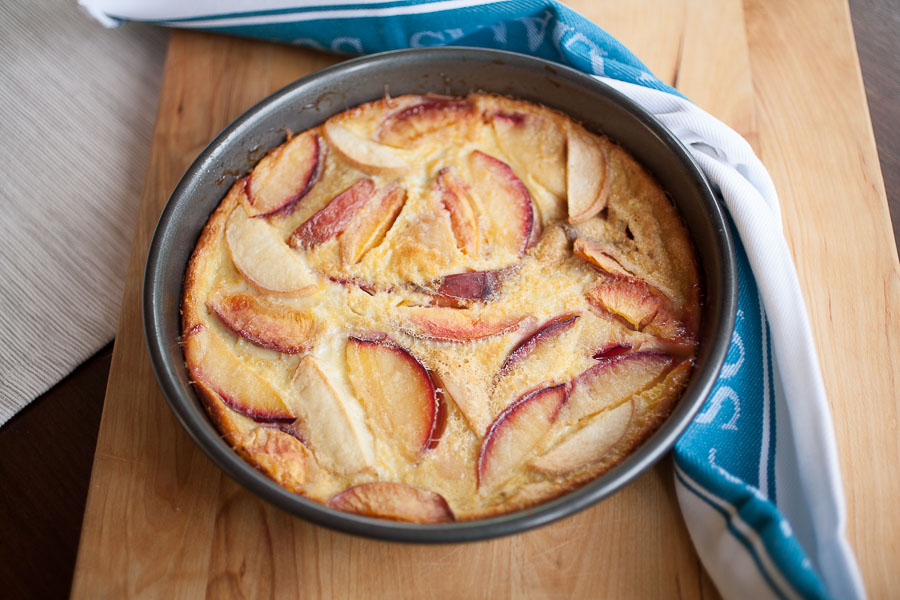 This honey and stone fruit clafouti is the perfect summer dessert!