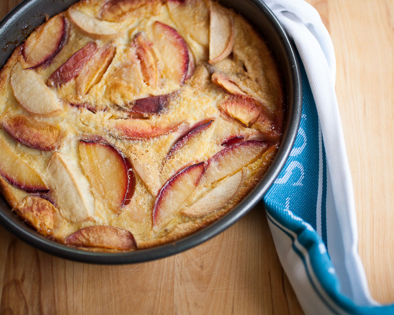 A sweet, custardy dessert perfect for showcasing the best of summer's stone fruit!
