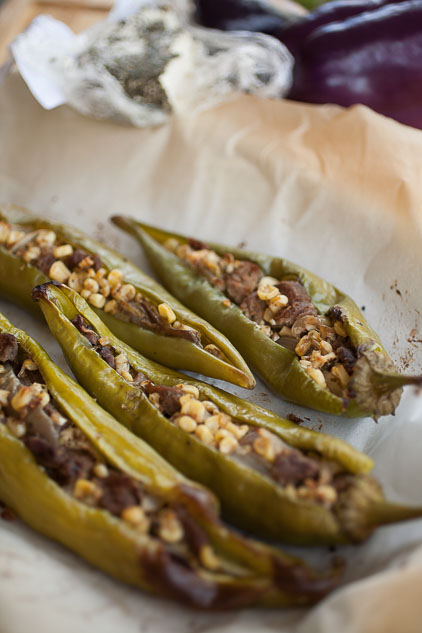 Get all the flavors of the harvest--with a kick--with fajita-stuffed Hatch green chile!