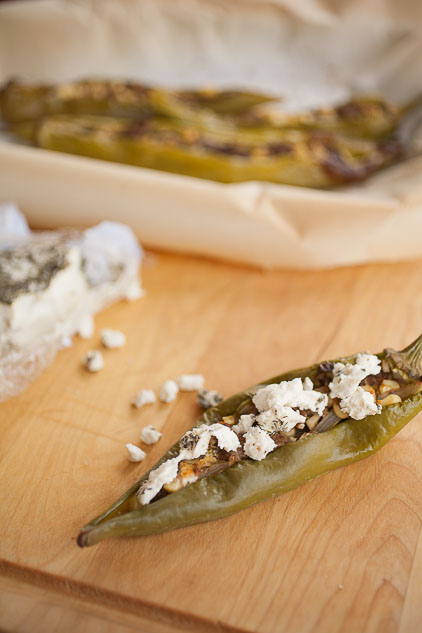 Fajita-stuffed Hatch green chile will add a delicious kick to your dinner! 