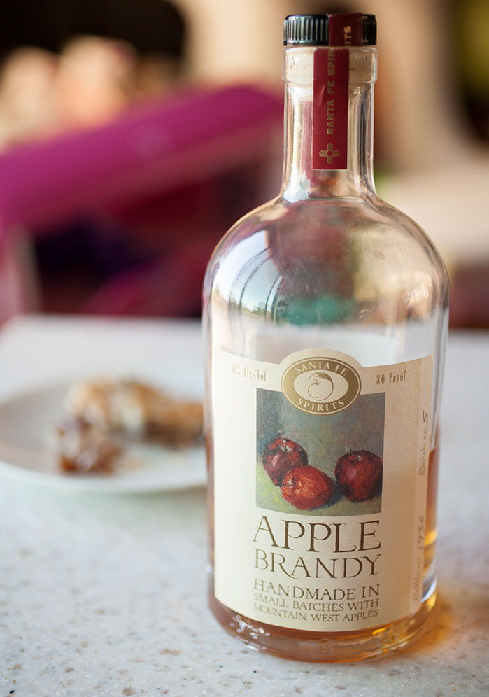 Apple brandy from Santa Fe Spirits adds a special layer of warm flavor to this simple recipe for warm Calvados apple galette.