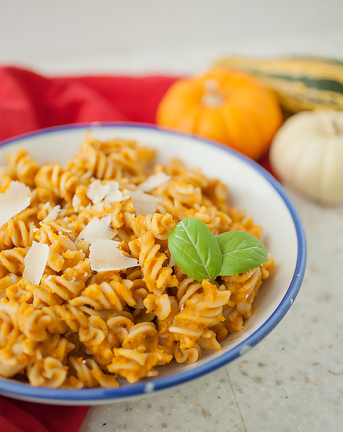 Get your fill of fall squash with this simple, flavorful creamy autumn harvest pasta sauce!