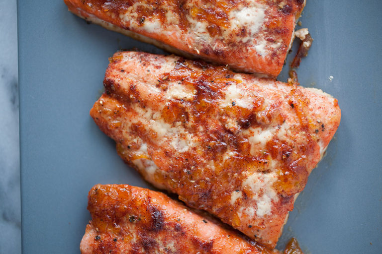 Orange Red Chile Salmon - Flurries of Flour