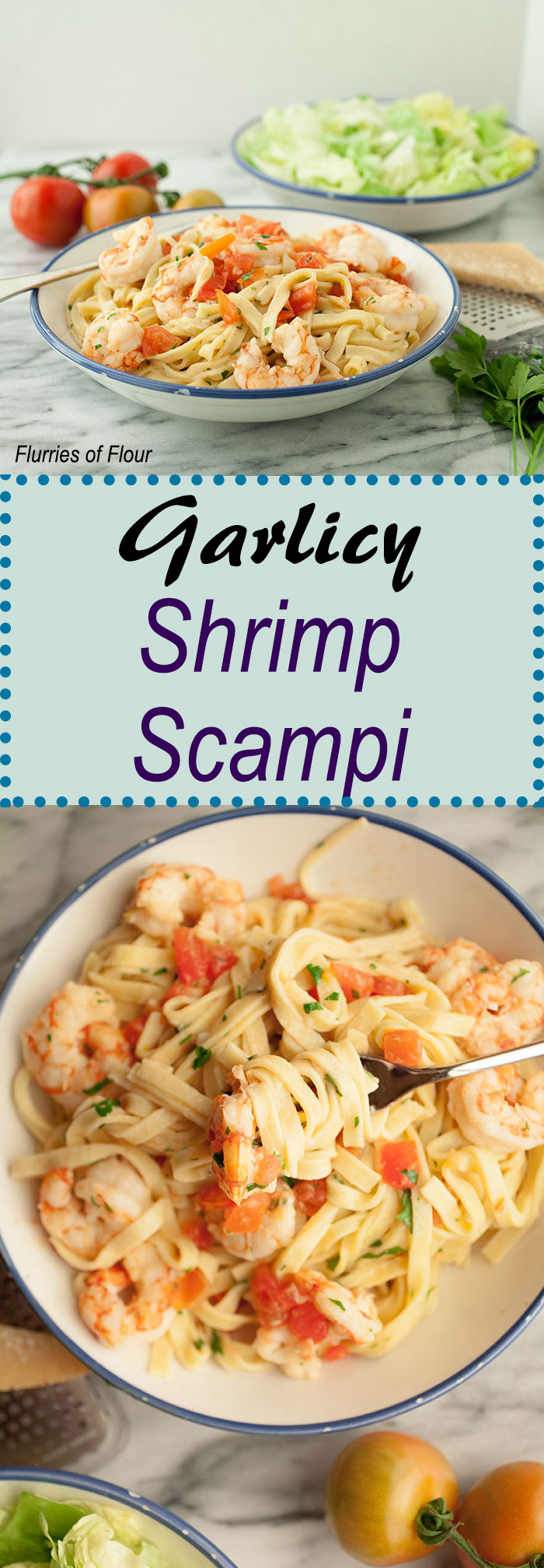 Pure comfort food that is quick and easy to make: that’s this recipe for garlicky shrimp scampi. It’s also perfectly impressive and something you can cook for someone special this Valentine’s Day! 
