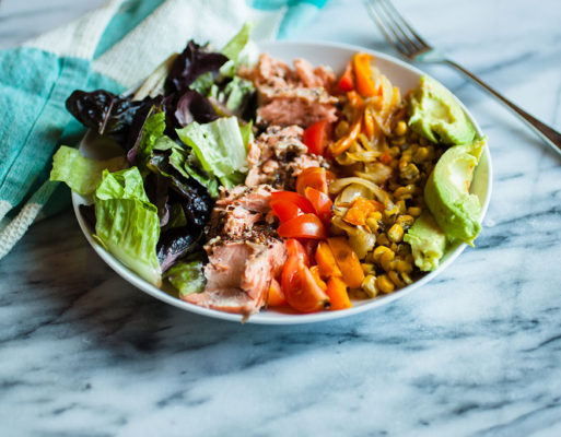 salmon salad from flurries of flour